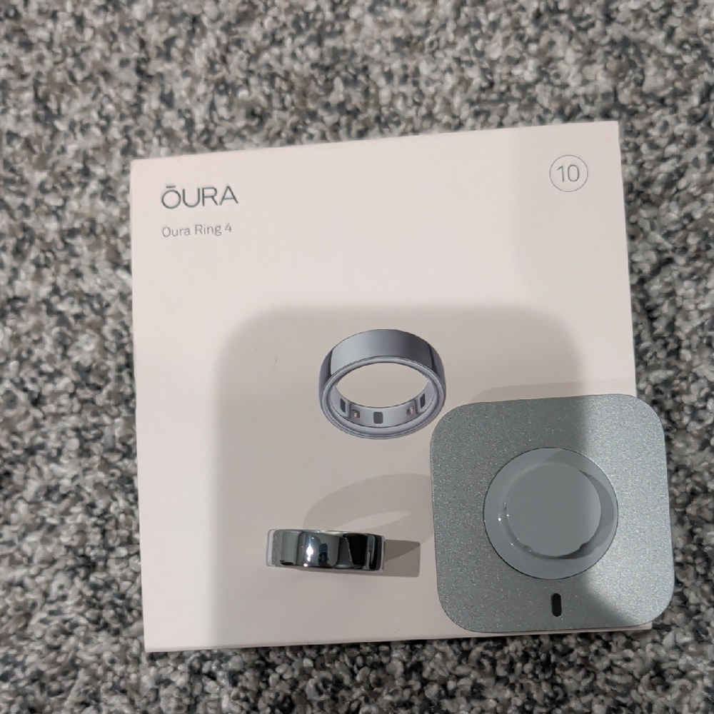 Oura Ring Gen 4 Size 10 — Silver Smart Ring
